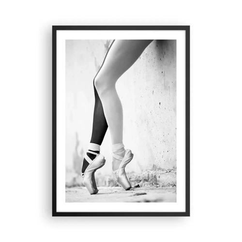 Poszter fehér keretben - Balerina, voilá! - 50x70 cm