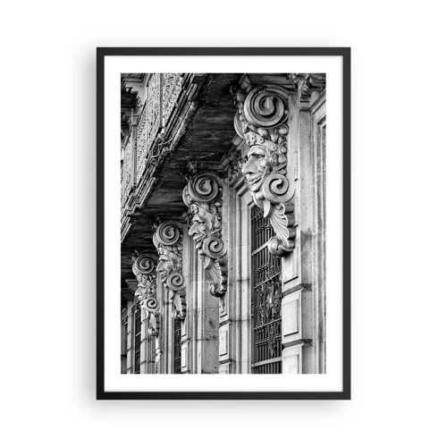 Poszter fehér keretben - Csodálatos Barcelona - 50x70 cm
