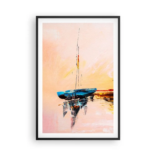 Poszter fehér keretben - Egy este a kikötőben - 61x91 cm