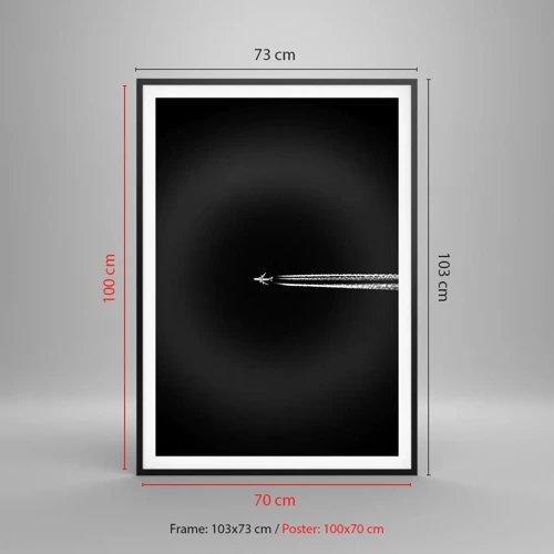 Poszter fehér keretben - Egy másik dimenzióba - 70x100 cm