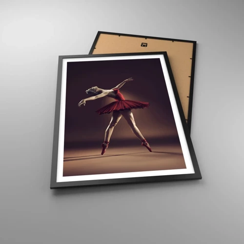 Poszter fehér keretben - Egy prima balerina - 50x70 cm