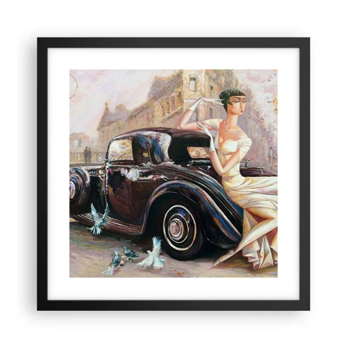 Poszter fehér keretben - Elegancia retro stílusban - 40x40 cm