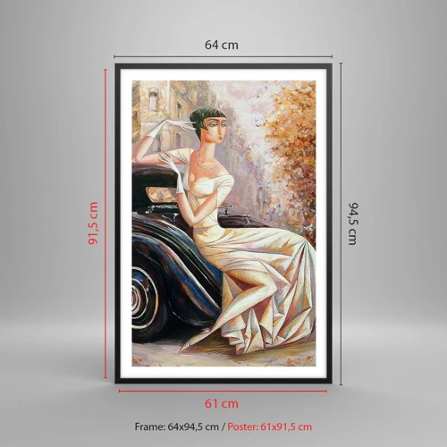 Poszter fehér keretben - Elegancia retro stílusban - 61x91 cm