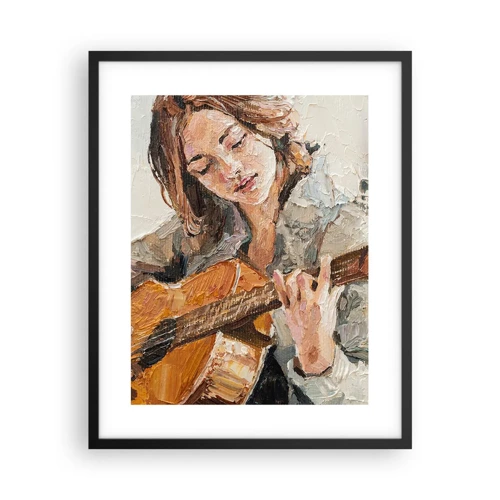 Poszter fehér keretben - Koncert gitárra és egy lány szívére - 40x50 cm