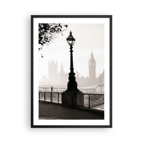 Poszter fehér keretben - Londoni reggel - 50x70 cm