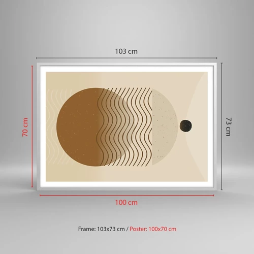 Poszter fekete keretben - A geometriai formák eredetéről - 100x70 cm