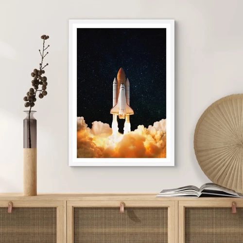 Poszter fekete keretben - Ad astra! - 50x70 cm