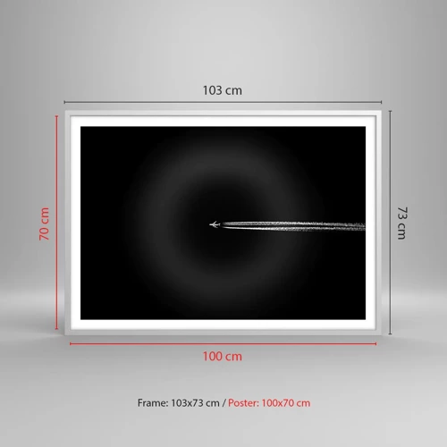 Poszter fekete keretben - Egy másik dimenzióba - 100x70 cm