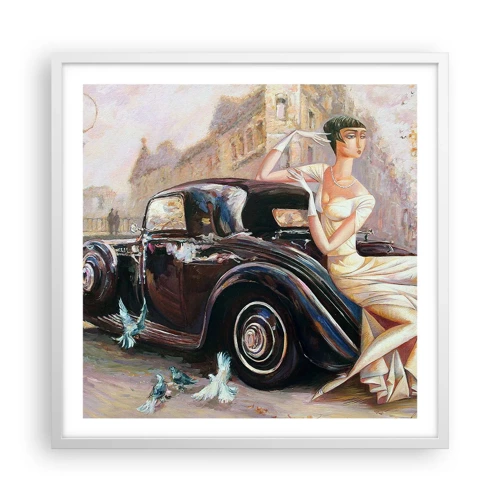 Poszter fekete keretben - Elegancia retro stílusban - 60x60 cm