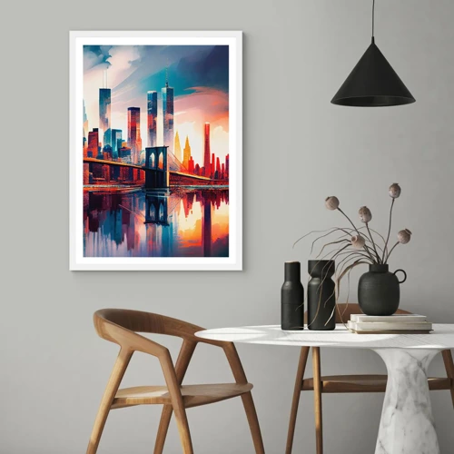 Poszter fekete keretben - Fenomenális New York - 30x40 cm