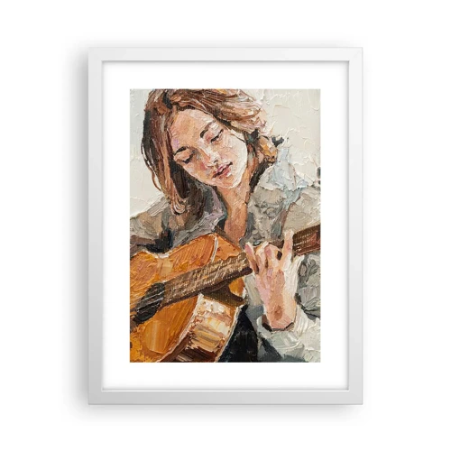 Poszter fekete keretben - Koncert gitárra és egy lány szívére - 30x40 cm