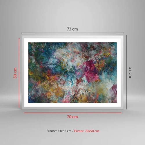 Poszter fekete keretben - Teljes virágzásban - 70x50 cm