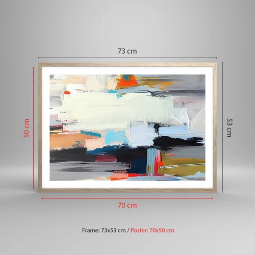 Poszter világos tölgy keretben - Van rá módszer? - 70x50 cm