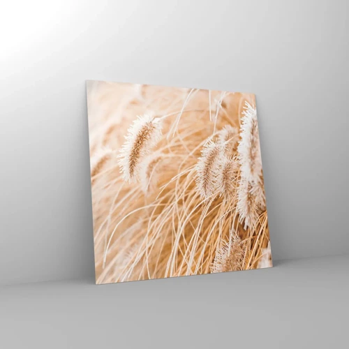 Üveg kép - A fű arany susogása - 50x50 cm