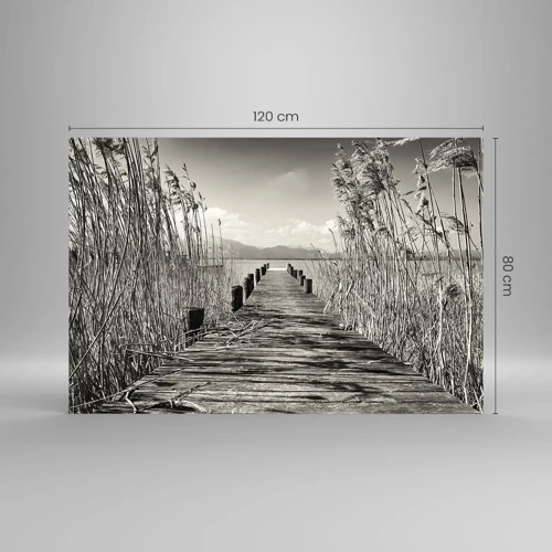 Üveg kép - A fű csendjében - 120x80 cm
