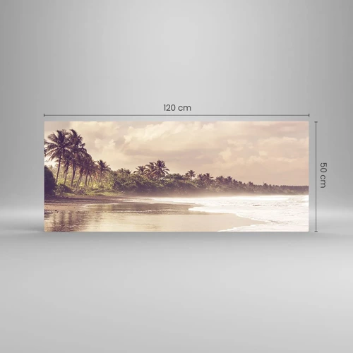 Üveg kép - A hullámok simogatása - 120x50 cm