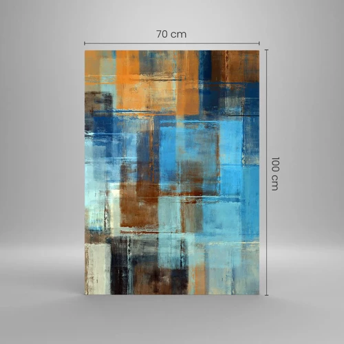 Üveg kép - A kék fátyolon keresztül - 70x100 cm