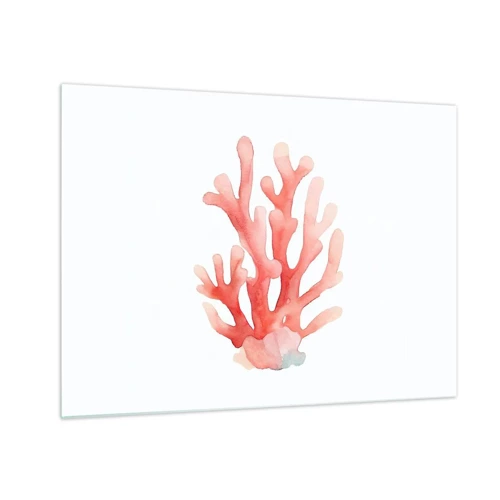 Üveg kép - A korall színe - 70x50 cm