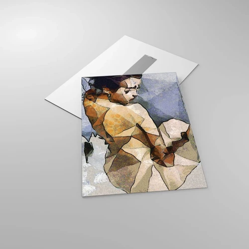 Üveg kép - A kubizmus szellemében - 50x70 cm