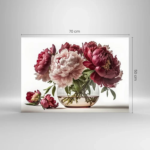 Üveg kép - A szépség teljes virágzásában - 70x50 cm