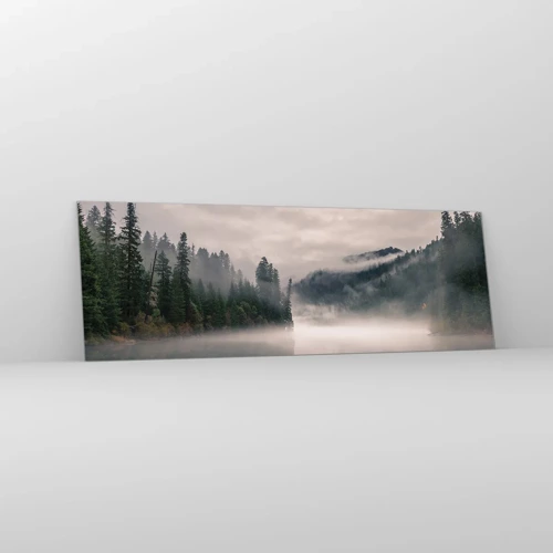Üveg kép - Ábrándosan, ködben - 90x30 cm