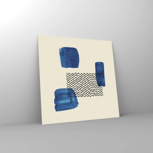 Üveg kép - Absztrakt kvartett - 30x30 cm