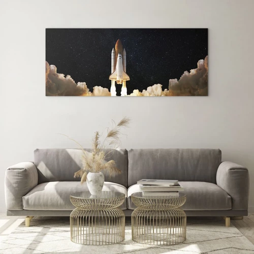 Üveg kép - Ad astra! - 160x50 cm