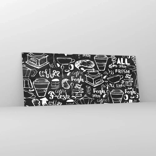 Üveg kép - All you need is… - 100x40 cm