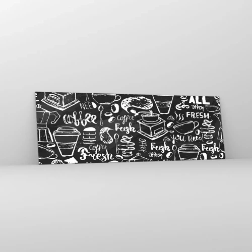 Üveg kép - All you need is… - 90x30 cm