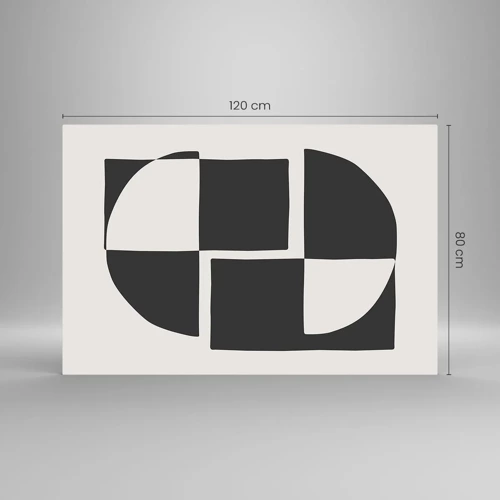 Üveg kép - Antitézis – szintézis - 120x80 cm