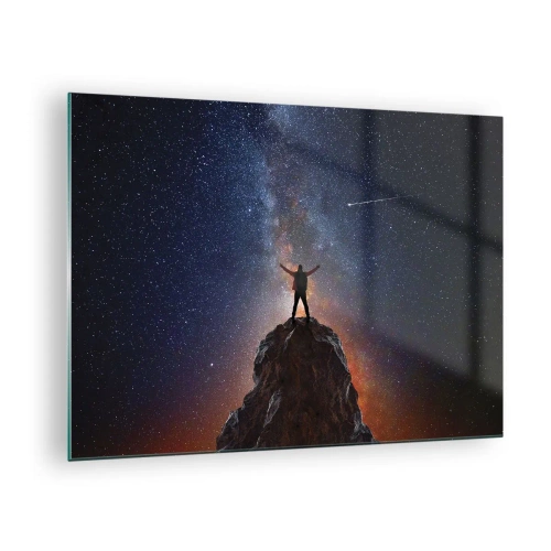 Üveg kép Arttor 70x50 cm - Az erő velem van! - Absztrakció, Világegyetem, Férfi, Szabadság, Csillagászat, A nappaliba, A hálószobába, Fehér, Barna, Vízszintes, Üveg, GAA70x50-4786