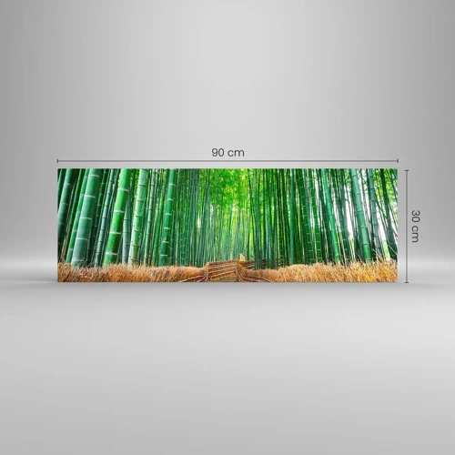 Üveg kép - Az ázsiai természet esszenciája - 90x30 cm