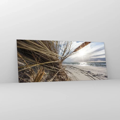 Üveg kép - Az elemek találkozása - 120x50 cm