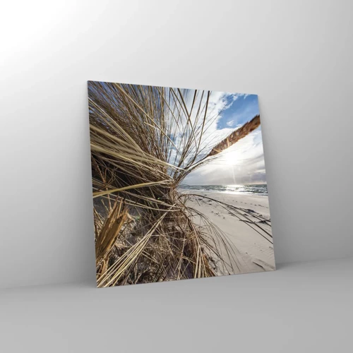 Üveg kép - Az elemek találkozása - 40x40 cm