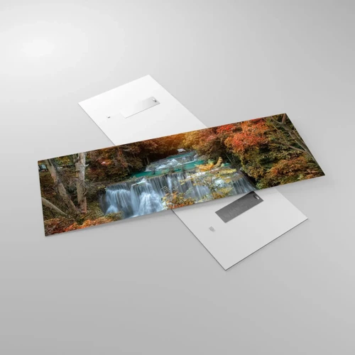 Üveg kép - Az erdő rejtett kincse - 140x50 cm
