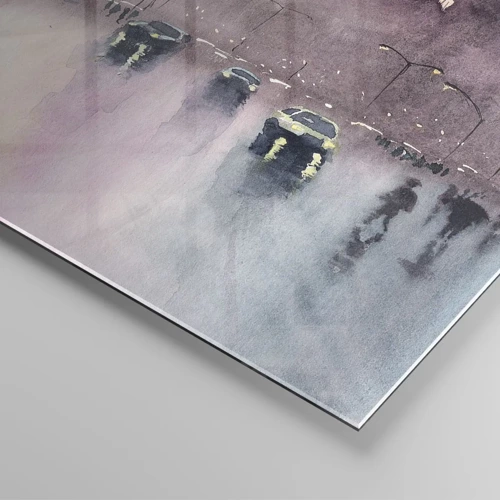 Üveg kép - Az esős ködben - 120x50 cm