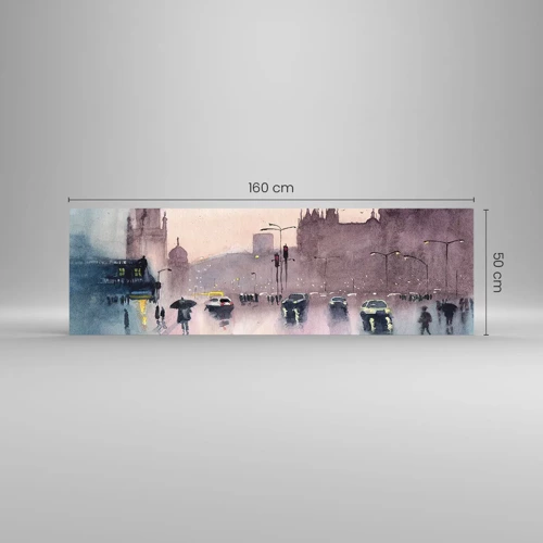 Üveg kép - Az esős ködben - 160x50 cm