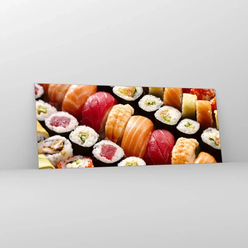 Üveg kép - Ázsia színei és ízei - 100x40 cm