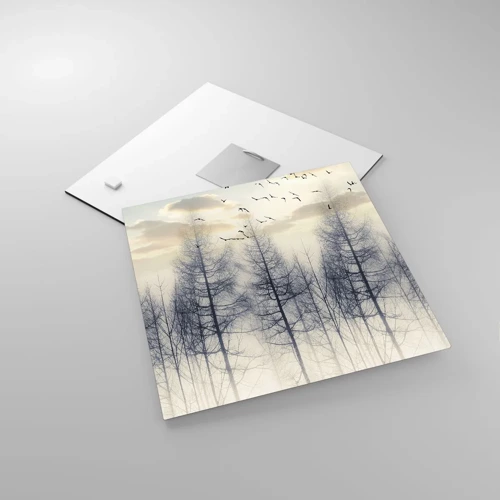 Üveg kép - Erdei szellemek - 30x30 cm