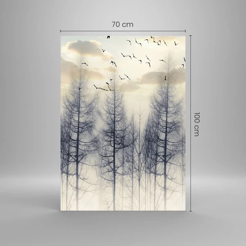 Üveg kép - Erdei szellemek - 70x100 cm