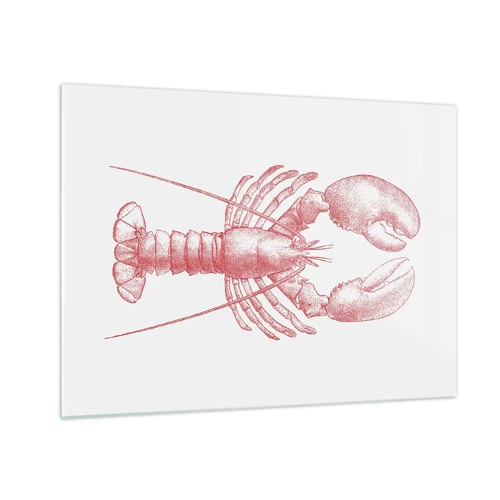 Üveg kép - Homéroszhoz méltó homár - 70x50 cm