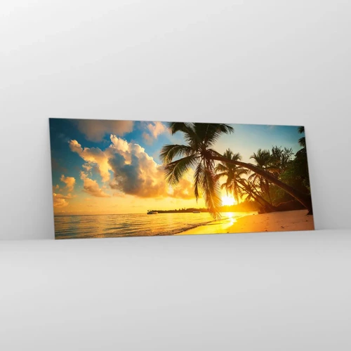 Üveg kép - Karibi álom - 100x40 cm