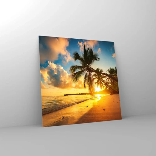 Üveg kép - Karibi álom - 50x50 cm