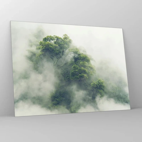 Üveg kép - Ködbe burkolózva - 70x50 cm