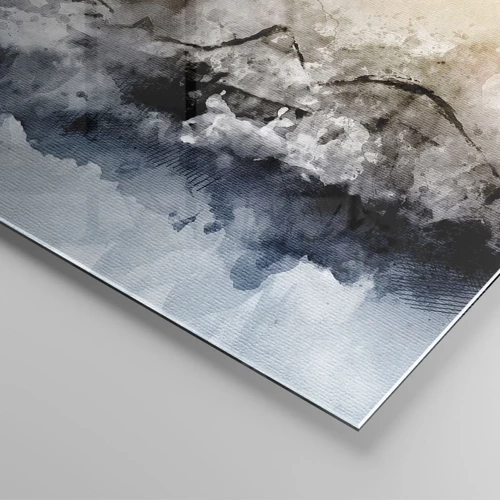 Üveg kép - Ködfelhőbe fulladt - 70x50 cm
