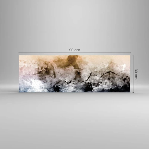 Üveg kép - Ködfelhőbe fulladt - 90x30 cm