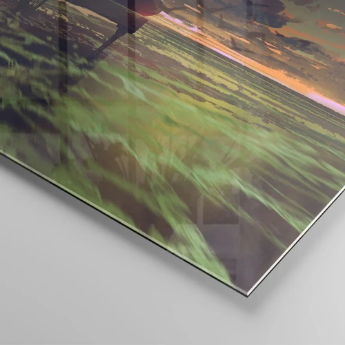 Üveg kép - Koncert zongorára és a hullámokra - 160x50 cm
