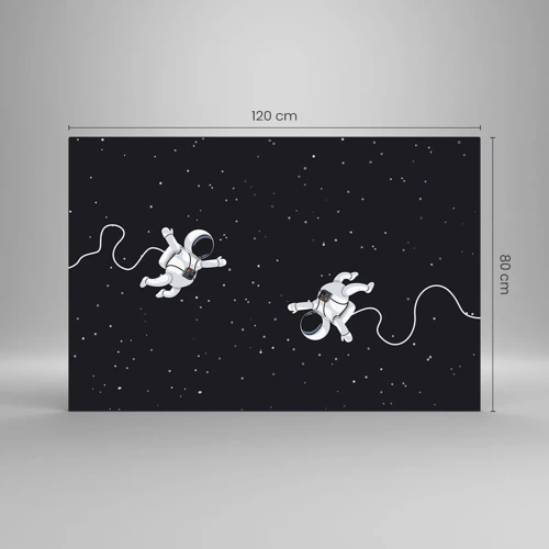 Üveg kép - Kozmikus tánc - 120x80 cm