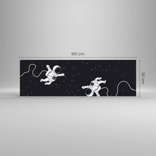 Üveg kép - Kozmikus tánc - 160x50 cm