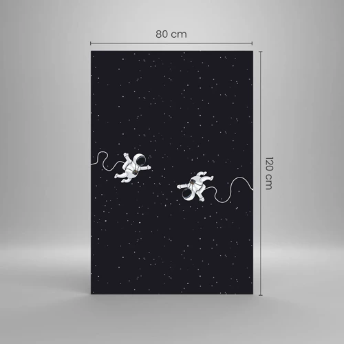 Üveg kép - Kozmikus tánc - 80x120 cm